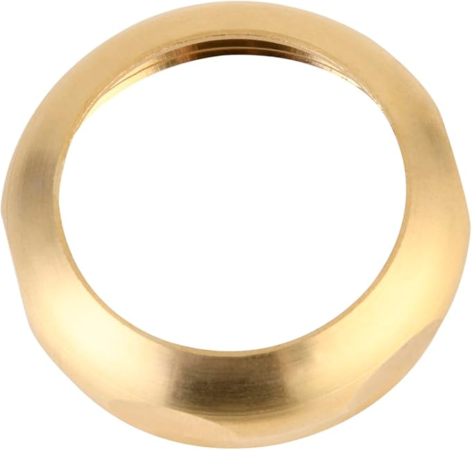 ZM Slip Joint Nut and Washer, Sink Drain Kits, Rough Brass, 1-1/4-Inch, 2 Pack