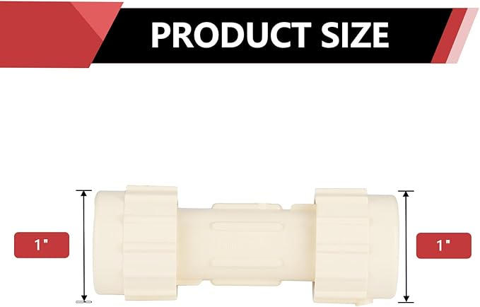 (Pack of 30) EFIELD 1"Compression Coupling,CPVC Fittings for Plumbing Installations and Repair,(CPVC050-30PCS)