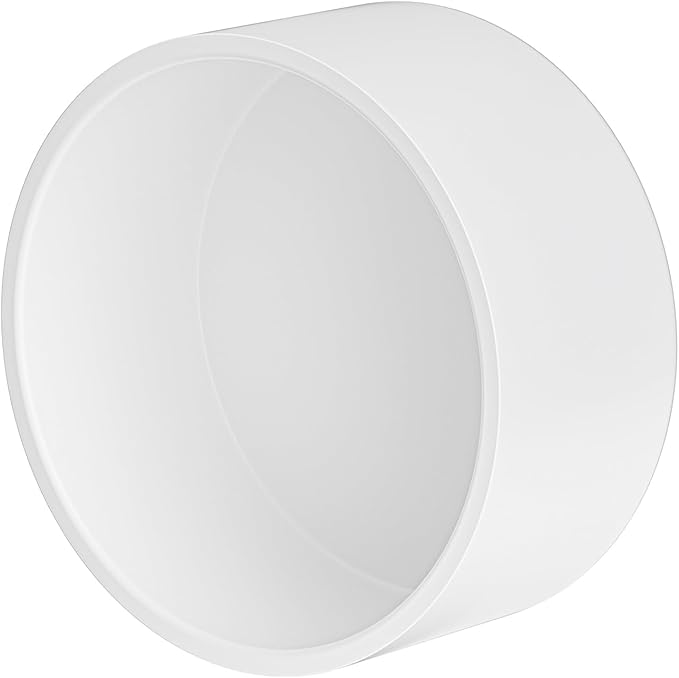 6" PVC Pipe End Cap Fitting (Compatible with 6.625" OD), 1 Pcs End Caps, Schedule 40 Furniture Grade Pipe Plug for Building PVC Furniture DIY Garden Shelf