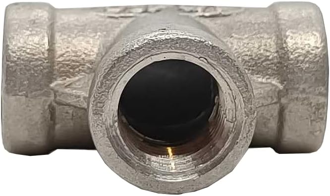 AF Hydro Stainless Steel SS316 Tee Pipe Fitting, 1/2''NPT Female Thread, Pressure Rating up to 150 PSI, Class 150 Connector Adapter, 2 pcs in a pack