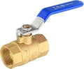 EFIELD 3/4-inch 600 WOG FNPT Heavy Duty Full Port Brass Ball Valve FIP Threaded, Blue Level. LF Brass,(VALVE270-1PCS)