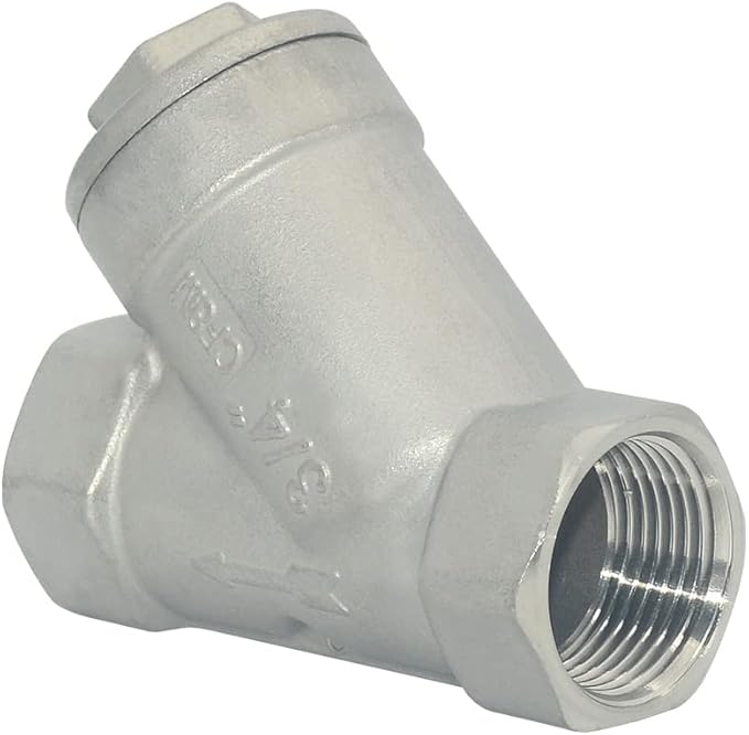 3/4" WYE Strainer Mesh Filter Valve,800WOG Y-Spring NPT Female Check Valve,Stainless Steel SS316 CF8M