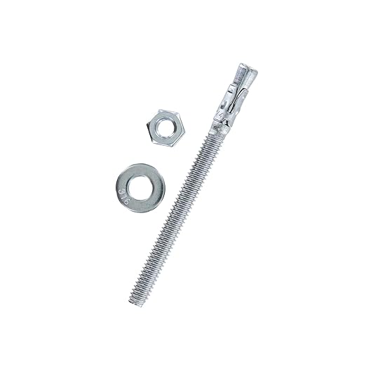 Conquest 1/4" x 3-1/4" Type 316 Stainless Steel Wedge Anchors (Box of 100) Heavy Duty Fastener for Concrete