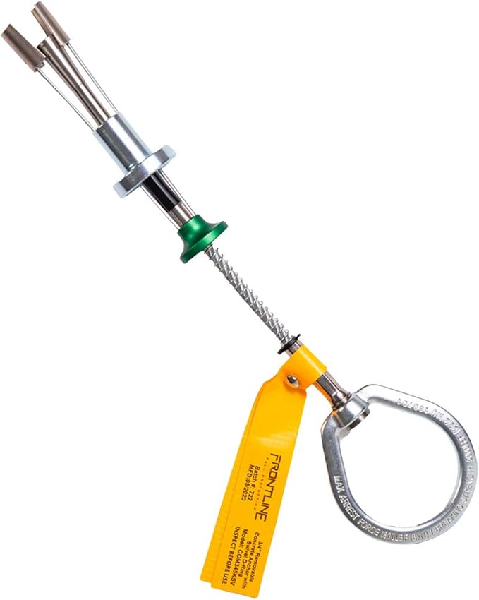 Frontline COB345KSV Reusable 5K Concrete Anchor Bolt with Swiveling D-Ring | ANSI, OSHA & EN Compliant | Built Tough, Rugged and Corrosion Resistant | OSHA & ANSI Compliant