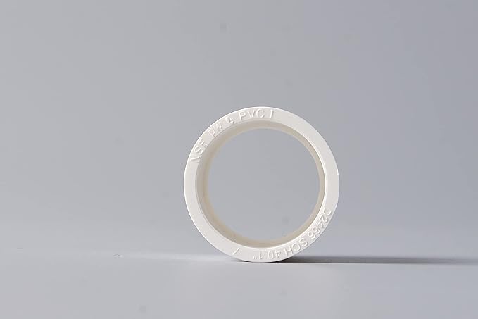 Rainbow Dream 1-1/2 Inch PVC Coupling Adapter Pipe Fitting (Socket x Socket) - 6 Pack, White