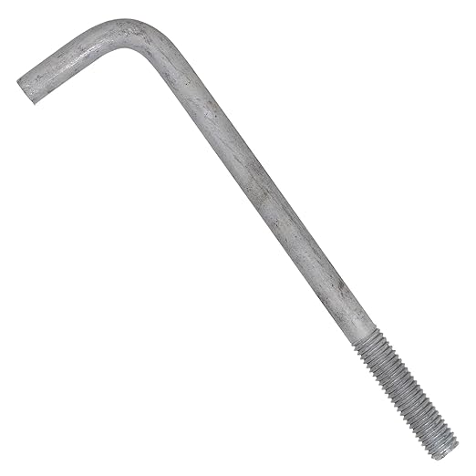 1/2"-13 x 8" L-Bolt Concrete Anchor Bolt - Hot Dip Galvanized by Conquest Fasteners