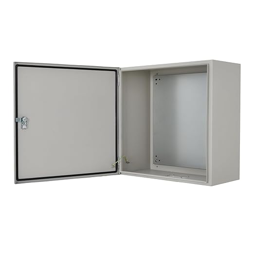 Outdoor Electrical Box, 16"x16"x8" NEMA 4X Steel Enclosure, IP67 Waterproof & Dustproof, Lockable Electrical Junction Box with Mounting Plate and 2 Keys, Indoor and Outdoor Use