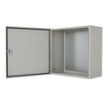 Outdoor Electrical Box, 24"x24"x8" NEMA 4X Steel Enclosure, IP67 Waterproof & Dustproof, Lockable Electrical Junction Box with Mounting Plate and 2 Keys, Indoor and Outdoor Use
