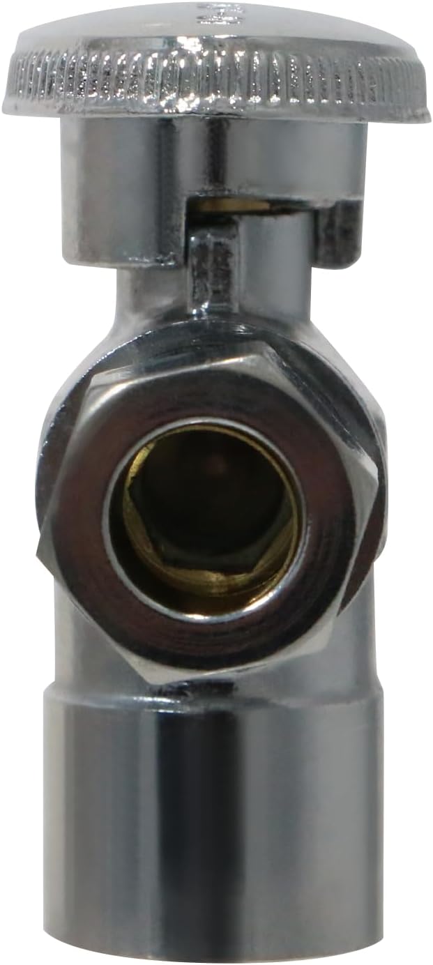 XFITTING 3/8 Inch OD Compression x 1/2 Sweat Angle Valve, 31-3-1=5XX, 5 Pieces