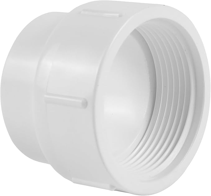10-Pack EFIELD 1-1/2“ PVC DWV Fitting Cleanout Adapter (SPG x FPT)