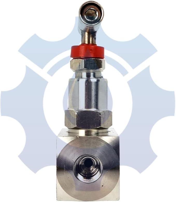 RFS Stainless Steel 316 Straight Needle Valve, 1" NPT Female Connection, up to 6000 PSI, 2 Port Heavy Duty Industrial Hydraulic Flow Control Valve for Piping Needs