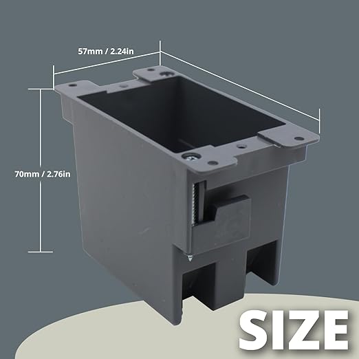 1 Gang Electrical Box 12 Pack,PVC Old Work Electrical Switch and Outlet Box,Outlet Box Old Work，Plastic Junction Box for Switches，14 cu.Inch,Fire Rated for 2 Hours,for Home Improvement,ETL