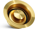 Kitchen Sink Garbage Disposal Flange and Sink Stopper Fit for 3.5 Inch Standard Sink, Garbage Disposal Flange Drain Pipe, Champagne Bronze, with Rubber Ring