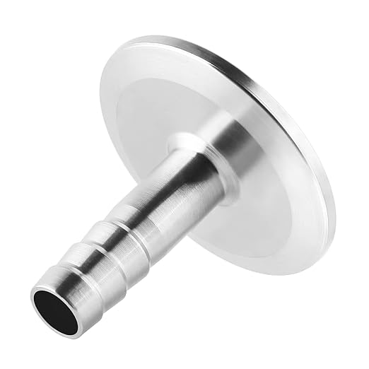 1.5" Tri Clamp to 1" Barb Fitting Stainless Sanitary Home Brew Adapter (Ferrule OD 50.5mm)