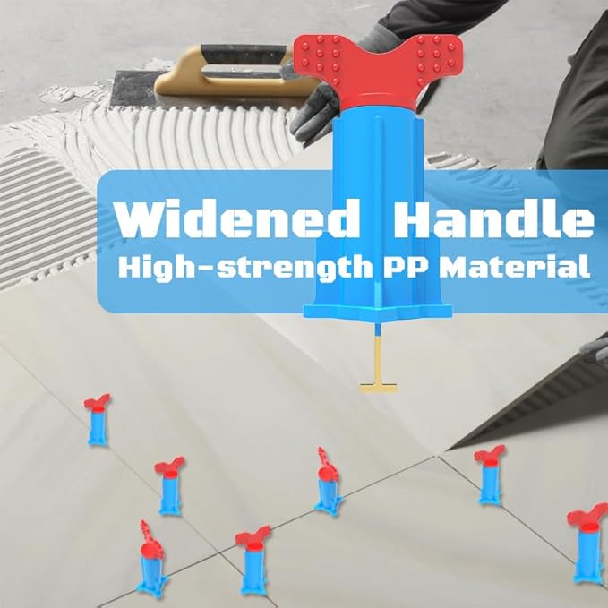 Tile Leveling System, Reusable Tile Tools for Installation, Tile Self Leveling Spacers, Floor Leveler Self Leveling Compound (40 Sets)