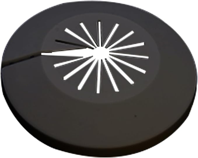 1 Piece Pipe Cover Flange Decoration Fit 0.59 to 1.14 inch Outer Diameter Pipe (15-29mm), PP Plastic Radiator Escutcheon Plate, Plumbing Cover Plates for Floor Wall Tube Decor, Black
