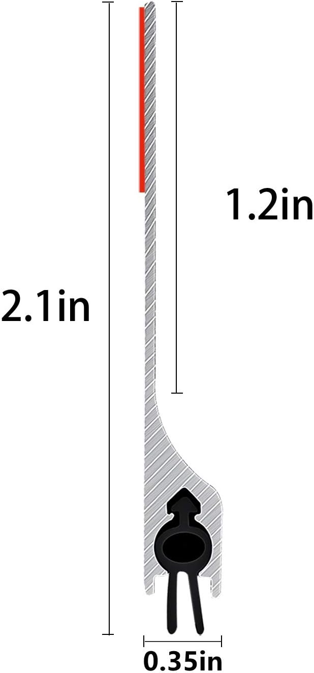 42 inch Door Draft Stopper Bottom Mice Seal Strip Metal Noise Blocker, Aluminium Mouse Sweep 2" Height, Silver
