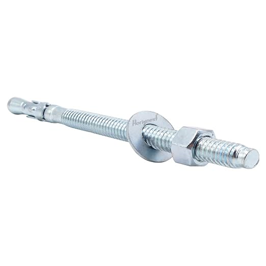 1/2" x 5-1/2" Wedge Anchor, for Cement and Concrete only, zinc-Plated Carbon Steel Screws and lag Bolts （ 20 pcs
