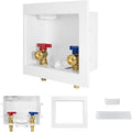 5-PACK GUOFIS Washing Machine Outlet Box, PEX Laundry Washer Box with Central and Side Drain Design(1/2"PEX-A Expansion Connection Inlet X 3/4"MHT Outlet)(WM003-5Pack)