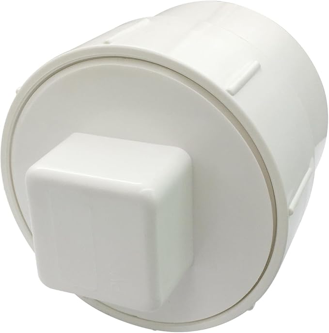 3" PVC Sewer Cleanout Adapter with Plug Pipe Fitting DWV Flush Sewer Cleanout Cap for Drainage Piping System