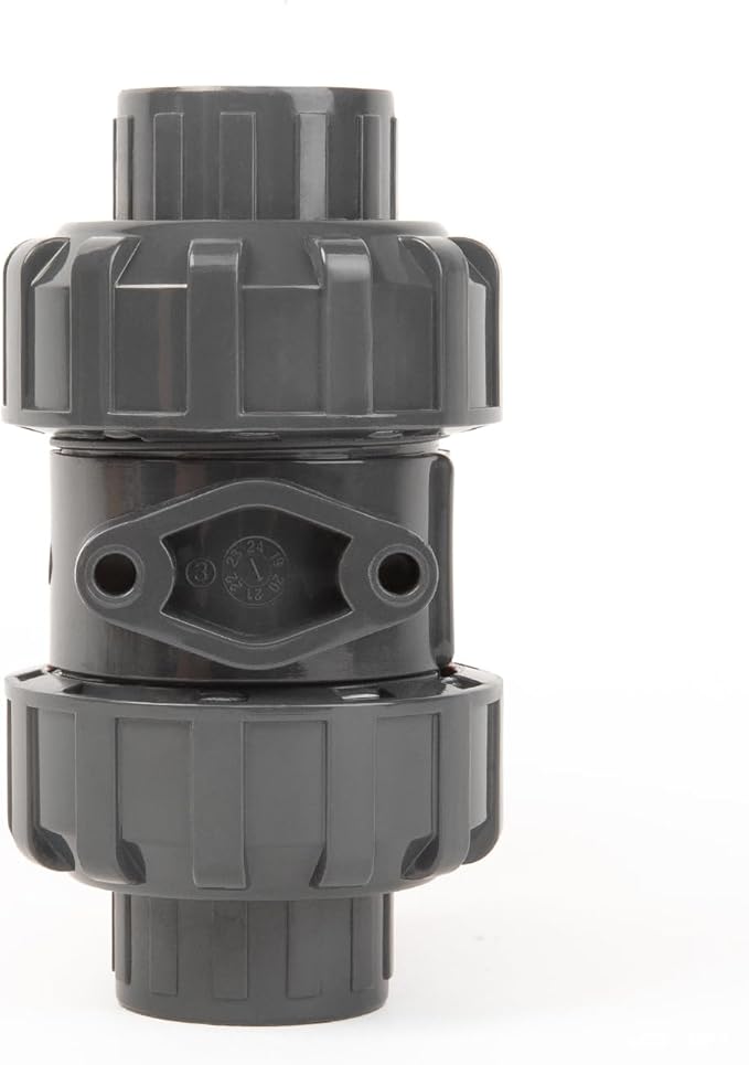 ChillWaves PVC Union Full Port Ball Valve，1/2"(DN15) True Union Ball Valve，ASTM EPDM O-ring，PTFE Seats，Suitable for Water Supply System，1/2" Slip Socket(4-PACK)