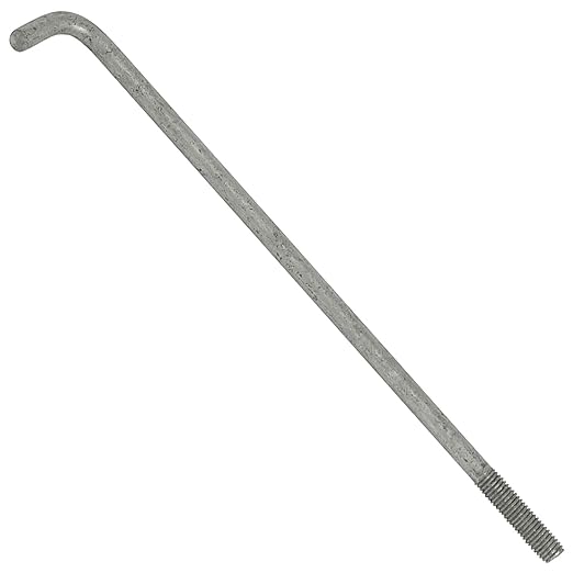 1/2"-13 x 14" L-Bolt Concrete Anchor Bolt - Hot Dip Galvanized by Conquest Fasteners
