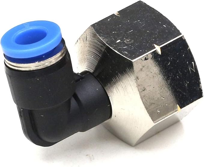 1/2 NPT Elbow Female 90 Degree 6mm Od x 1/2" NPT Push Connect Air Fittings 2 Packs