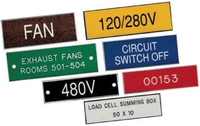Engraved Electrical Panel Labels, Phenolic Labels, Breaker Box Label, Electric Meter Tags, Plastic Electrical Label, Plastic Tags