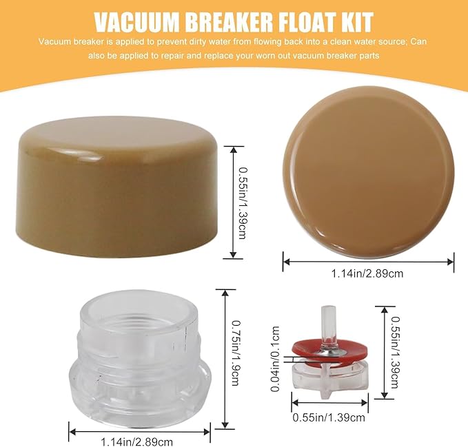 -Anti Siphon Valve Repair Kit Compatible for Wo0dford RK-17VB Model 17 Wall Faucets, 2 Sets