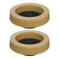 Hibbent 2 Pack Toilet Wax Ring, Thick Toilet Bowl Wax Ring Gasket for Toilet Bowl, Polyethylene Flange- Gas, Odor and Watertight Seal, Fits 3-inch and 4-inch Waste Line