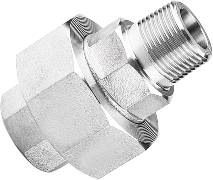 Stainless Steel 304 Cast Pipe Fitting, Union, 3/4" NPT Female x 3/4" NPT Male, 1pc