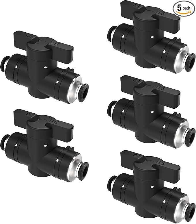 5/32(4mm) Push To Connect Valves,5/32(4mm) Air Valve Pneumatic Quick Push To Connects Fittings,Throttle Flow Speed Control