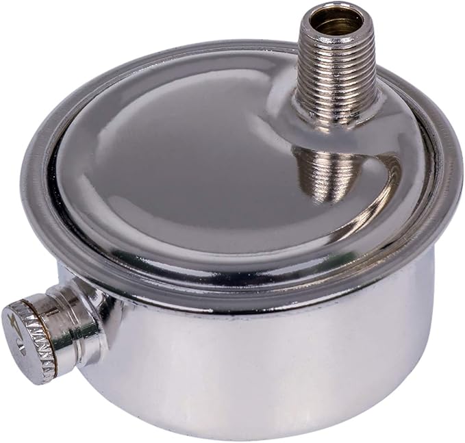 MIDLINE VALVE 1/8 Inch Air Vent No. C, 1/8" Angled Steam Air Vent, Radiator Air Valve, Chrome Plated