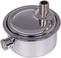 MIDLINE VALVE 1/8 Inch Air Vent No. D, 1/8" Angled Steam Air Vent, Radiator Air Valve, Chrome Plated