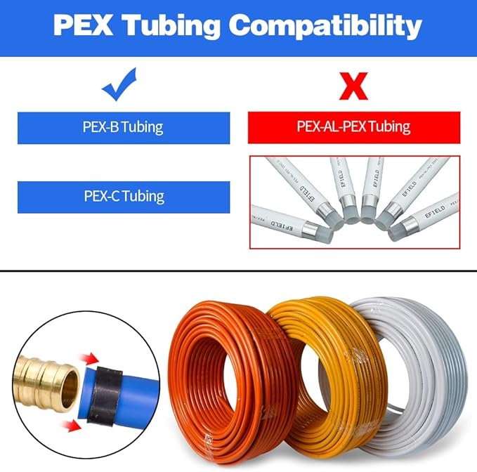 20 Pack Drop Ear Elbow Fittings, PEX 1/2" x 1/2" NPT Female Threaded Adapter Crimp Fitting, Brass, Full Port for PEX pipes in plumbing jobs