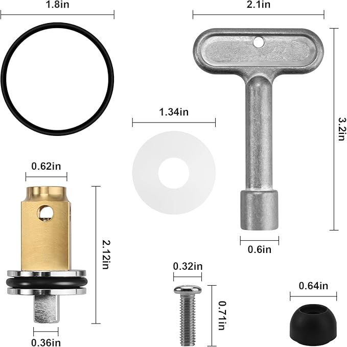 Wall Hydrant Repair Kit HYD-RK-Z1321-CXL Z1321-CXL/ Z1320-CXL Replacement for Zurn HYD-RK-Z1321-CXL Z1321-CXL/ Z1320-CXL Wall Hydrant Repair Kit