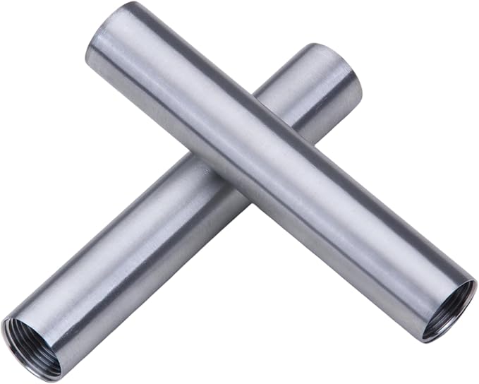 CONSTELLAR 304 Stainless Steel Pipe Fitting - 1/2" NPT Female x 1/2" NPT Female Threaded Thickened Pipe Wall, 200mm (8 inch) Length Heavy Nipple Seamless Pipe (1 Pcs)