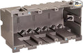 SmarToggle Four Gang Retrofit Wall Box – Old Work Electrical Box for Stud or No-Stud Mount | 1-1/2" Toggle Depth | Quad Device, Smart Switch, or Outlet PC Wall Box, 20-Pack