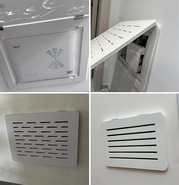 Electrical Panel Cover, Flip-Open Breaker Box Cover, Fuse Box Covers with Hinged Opening, Electric Meter Box Protective Lid
