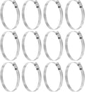 HARFINGTON 12 Pcs Hose Clamp 3-9/16"-4-1/2" (91-114mm) 304 Stainless Steel Adjustable Worm Gear Hose Clamp with Phillips Screw Assortment Kit for Fuel Line Pipe Plumbing Automotive Tube