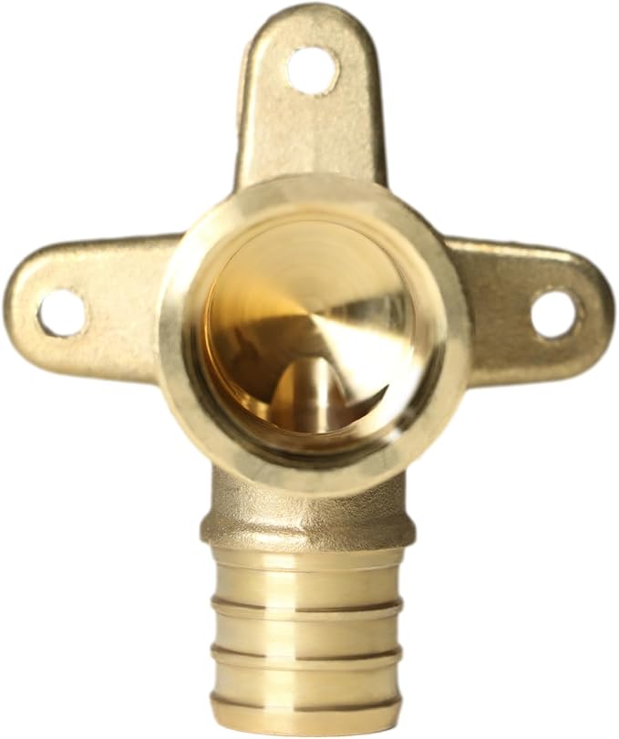 XFITTING 3/4 Inch Pex x 1/2 Inch Female NPT Drop Ear Elbow, 5 Pieces