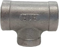 AF Hydro Stainless Steel SS316 Reducing Tee Pipe Fitting, 1 1/4''NPT x 1 1/4''NPT x 1/2''NPT Female Thread, Pressure Rating up to 150 PSI, Class 150 Reducer Connector Adapter
