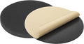 PATIKIL 8.7 Inch Diameter Lamp Base Felt 5Pack 2mm Thick Foam Adhesive Non-Slip EVA Protection Pad Mat for Lamp Furniture DIY Craft, Black