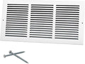 18"W x 8"H [Duct Opening Size] Steel Return Air Grille, Air Return Vent Cover for Ceiling and Sidewall - HVAC Air Vent Covers - [Outer Dimensions: 19.75"W x 9.75"H]