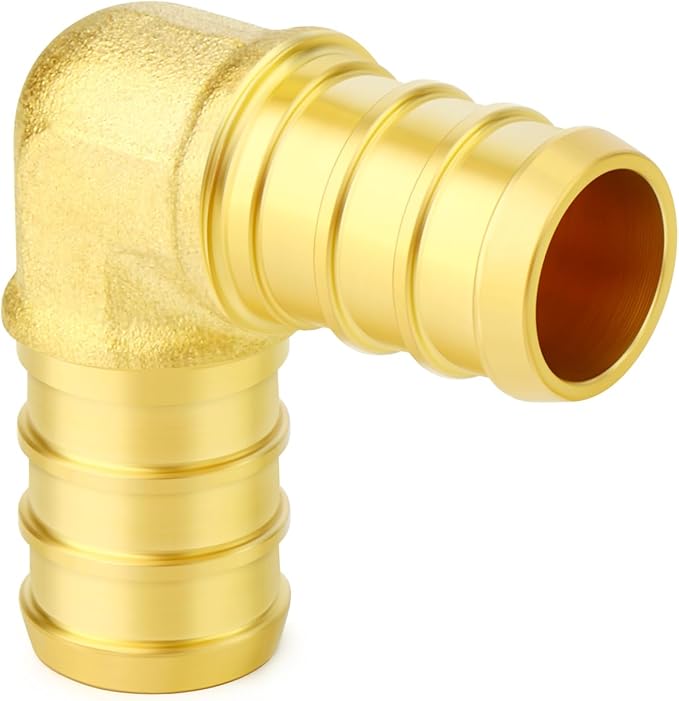 GASHER 20Pcs No Lead Brass 1/2" Pex Elbow Fittings, 1/2 Inch Pex Fittings for Pex Tubing