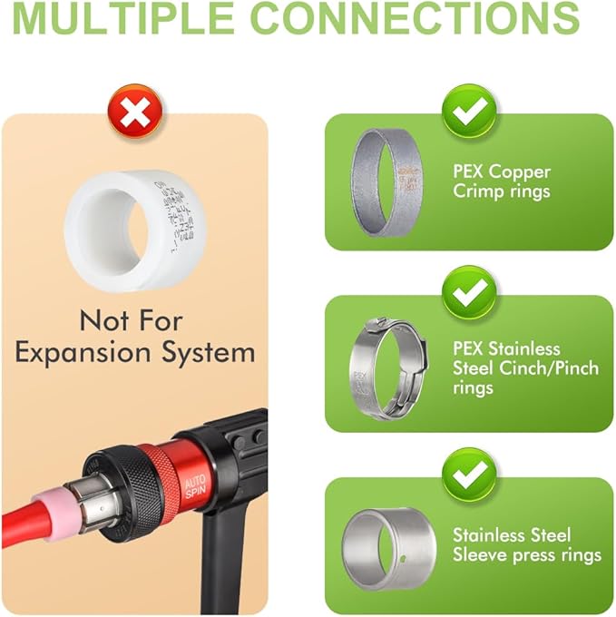 10 Pack Female NPT Swivel Adapter, PEX 1/2" x 1/2" NPSM Female Threaded Brass Barb PEX Fittings, Full Port for pex pipes, NSF/ANSI 61 NSF 372 Certificate, ASTM F1807 Certified