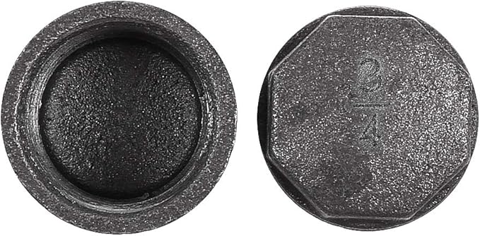 20 Pack 3/4 inches Cap Malleable Cast Iron Pipe, Industrial Pipe for Threaded Black Pipes and Fittings, DIY Steampunk Industrial Vintage Style.