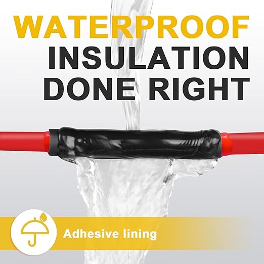 TKDMR 13 Ft 1-1/2" Heat Shrink Tubing - 3:1 Ratio Marine Grade Heat Shrink,Wire Cable Adhesive Lined Tube Insulation Seal Against Moisture Corrosion and Air Leakage.Black