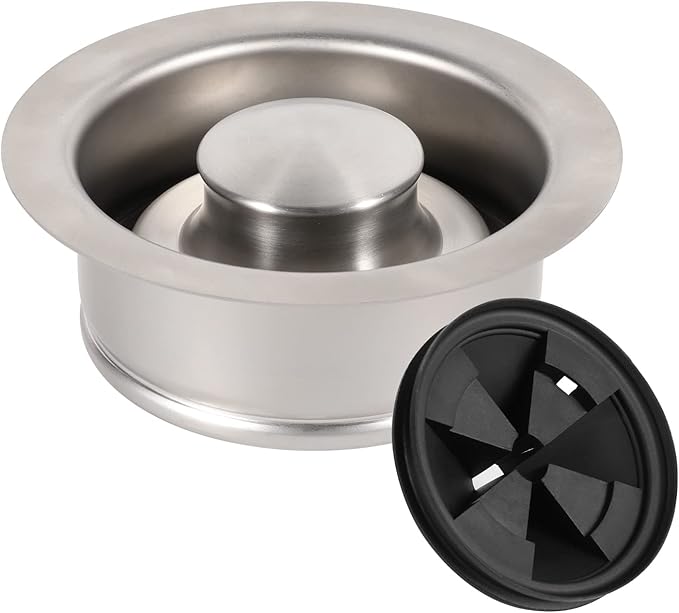 RQYEKDO Garbage Disposal Flange Stopper Collar Sink Baffle Kit, Fit Universal 3-1/2 Inch Standard Sink Drain Hole，Kitchen Sink Flange Stopper Replacement Accessories,Stainless Steel (polished)