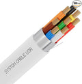 SYSTON 18/8 Fire Security Burglar Station Sound Alarm Control Cable Wire, 18 AWG 8 Conductors Plenum-Rated CMP/CL3P Shielded 100% Copper Stranded, UV Resistant RoHS for Low Voltage Applications Use